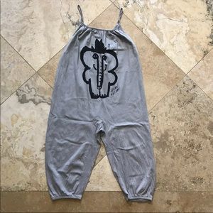 Bobo Choses Jean gustav elephant gray romper